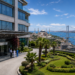 Modern healthcare facility with panoramic Bosphorus views in Istanbul, highlighting Turkey as a leading destination for dental tourism and international patient care.